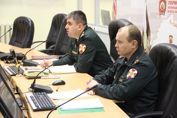 Общение в режиме телемоста кадетов  Московского Президентского кадетского училища им. М.А. Шолохова с военнослужащими Пермского военного института войск национальной гвардии Российской Федерации.
