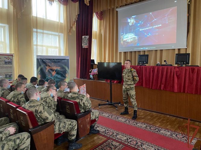 Курсанты факультета связи провели агитационно- пропагандистскую работу в воинских частях и средних образовательных учреждениях по месту их дислокации