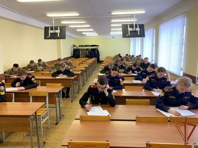 Проведение олимпиады по русскому языку среди курсантов и воспитанников пермских кадетских учебных заведений