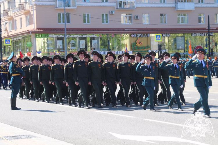 Военнослужащие Пермского военного института приняли участие в праздничных мероприятиях, посвященных Дню Победы советского народа в Великой Отечественной войне