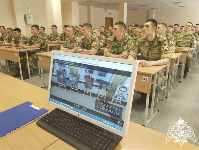 С курсантами факультета связи проведена виртуальная экскурсия по Центральному музею Росгвардии