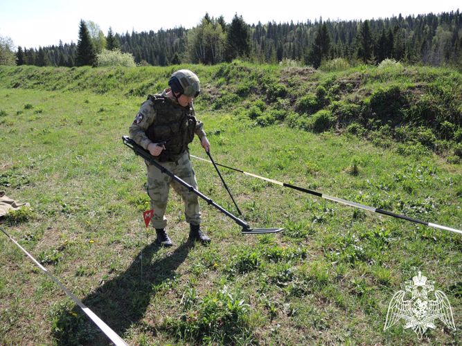 Конкурс на звание «Лучший по профессии «Сапер» Пермского военного института войск национальной гвардии Российской Федерации»