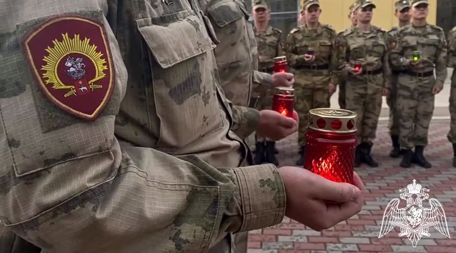 Курсанты военного института приняли участие в общероссийской акции «Свеча памяти»