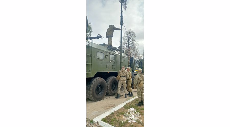 На кафедре связи факультета (связи) проведено практическое занятие по «Тактико-специальной подготовке»