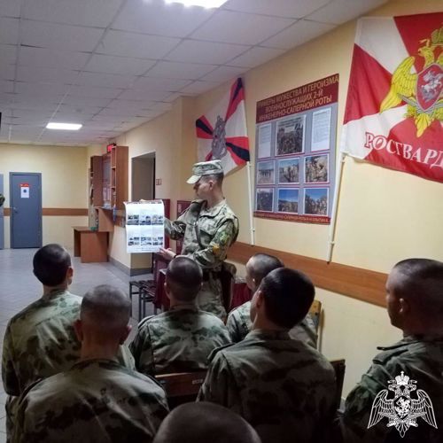 Курсанты факультета (инженерного обеспечения) провели агитационно-пропагандистскую работу по месту прохождения войсковой стажировки в должности командиров отделений
