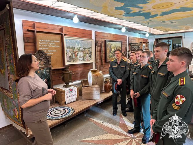 Военнослужащие факультета инженерного обеспечения посетили Зеленокумский краеведческий музей