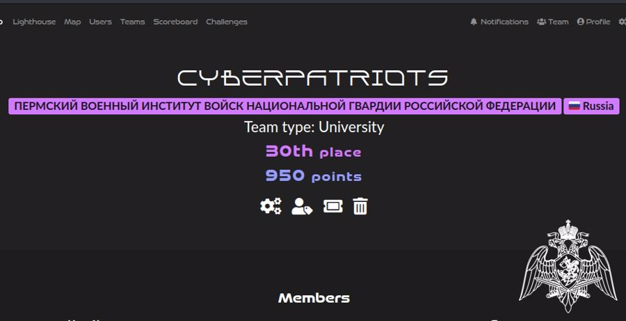 Курсанты факультета (информационных технологий и защиты информации) приняли участие в VII Кубке CTF России 2023