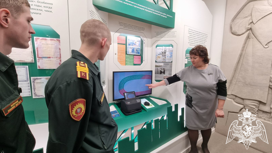 Курсанты факультета связи Пермского военного института 28 ноября 2023 г. посетили музей Пермской печатной фабрики Гознака