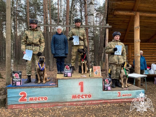 Курсанты кинологического факультета приняли участие во всероссийских кинологических соревнованиях