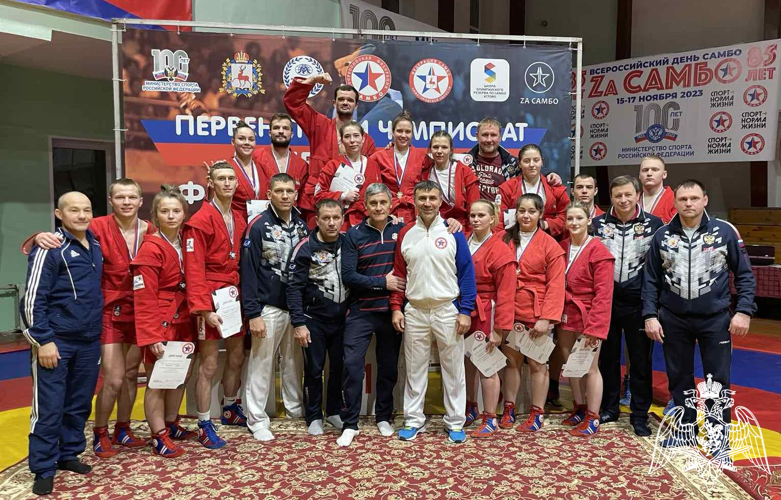Военнослужащие Пермского военного института приняли участие в чемпионате и первенстве Приволжского Федерального округа по самбо и боевому самбо