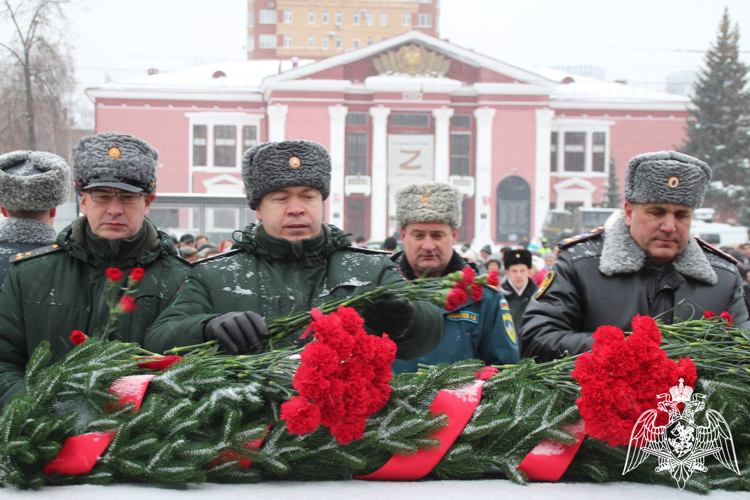 Военнослужащие  Пермского военного института Росгвардии почтили память погибших защитников Ленинграда