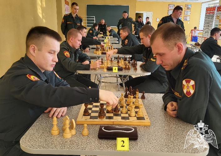 Военнослужащие Пермского военного института приняли участие в чемпионате института по шахматам