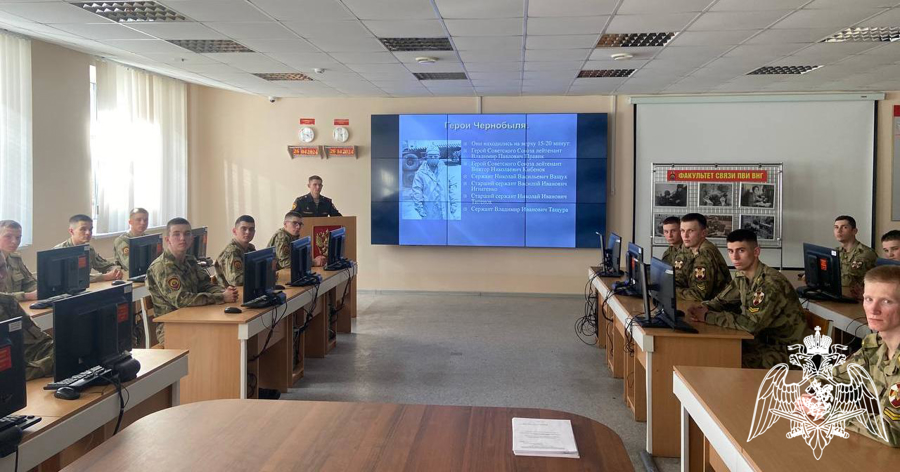 На факультете (связи) проведено военно-политическое информирование на тему «Чернобыль. Трагедия и героизм народа»