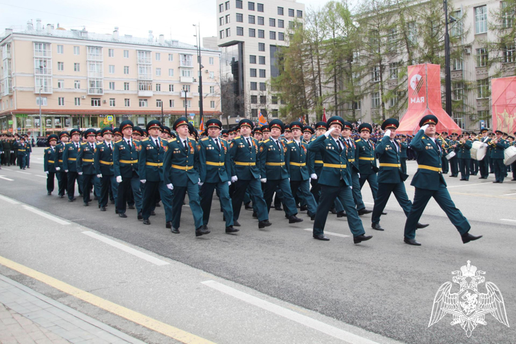 ВОЕННОСЛУЖАЩИЕ ПЕРМСКОГО ВОЕННОГО ИНСТИТУТА ВОЙСК НАЦИОНАЛЬНОЙ ГВАРДИИ РОССИЙСКОЙ ФЕДЕРАЦИИ ПРИНЯЛИ УЧАСТИЕ В ПАРАДЕ ПОБЕДЫ НА ОКТЯБРЬСКОЙ ПЛОЩАДИ ГОРОДА ПЕРМИ