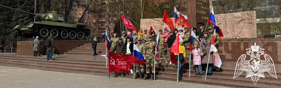 Военнослужащие Пермского военного института и члены их семей приняли участие в автопробеге, посвященном Дню Победы