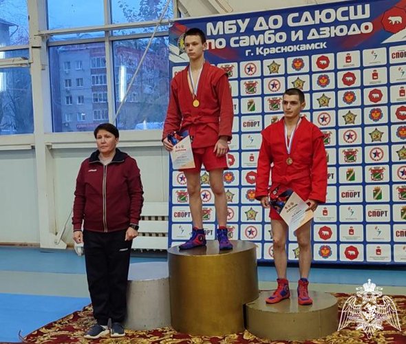 Военнослужащие Пермского военного института приняли участие в чемпионате Пермского края по самбо