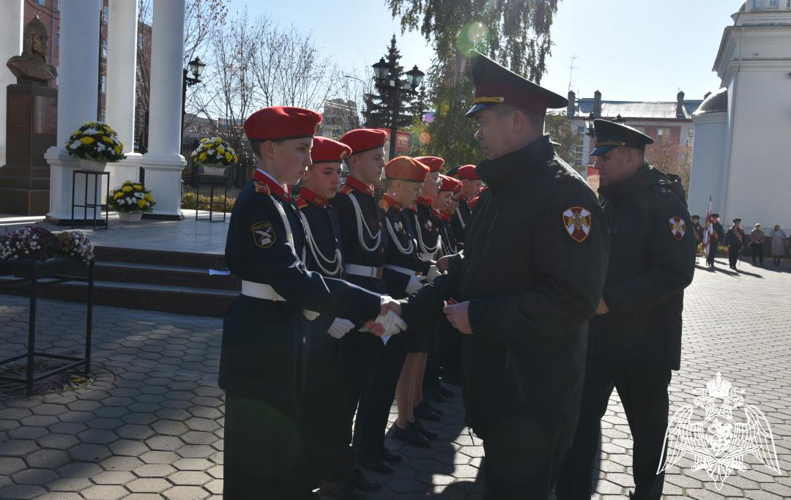Начальник военного института полковник Филипп Сиволапов принял участие в торжественном мероприятии, посвященном принятию клятвы кадетами движения «Гвардейская смена» Удмуртской Республики