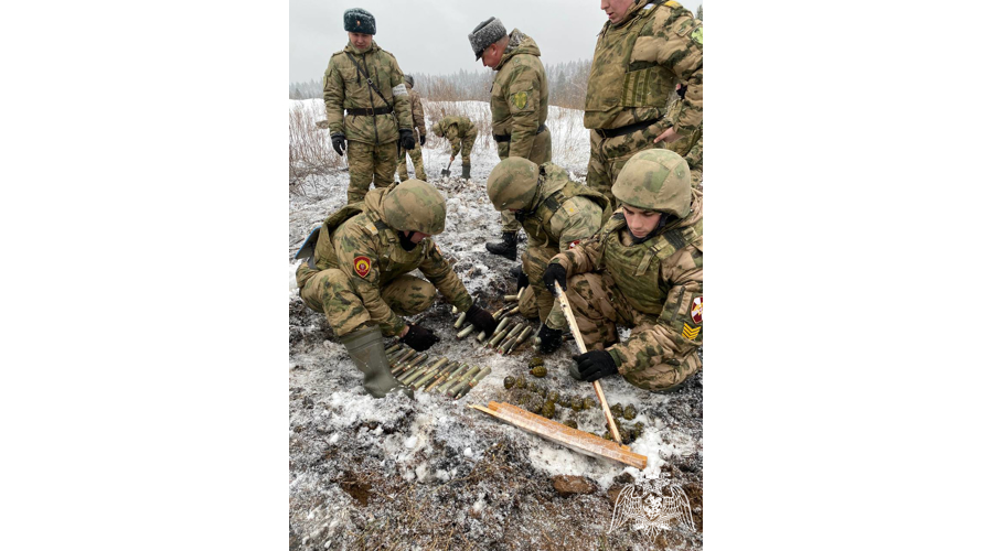 С курсантами Пермского военного института проведена учебная практика (в проведении взрывных работ)