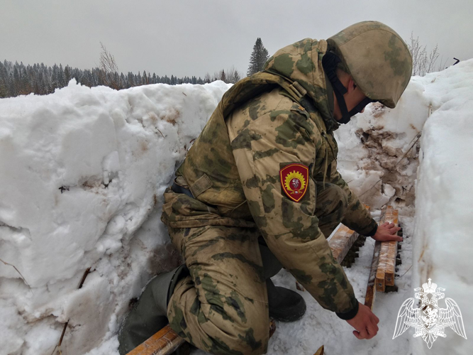 С курсантами Пермского военного института проведена учебная практика (в проведении взрывных работ)