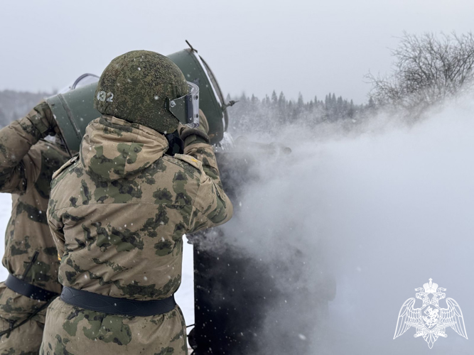 В военном институте проведено практическое занятие по теме «Уничтожение негодных и неразорвавшихся боеприпасов»