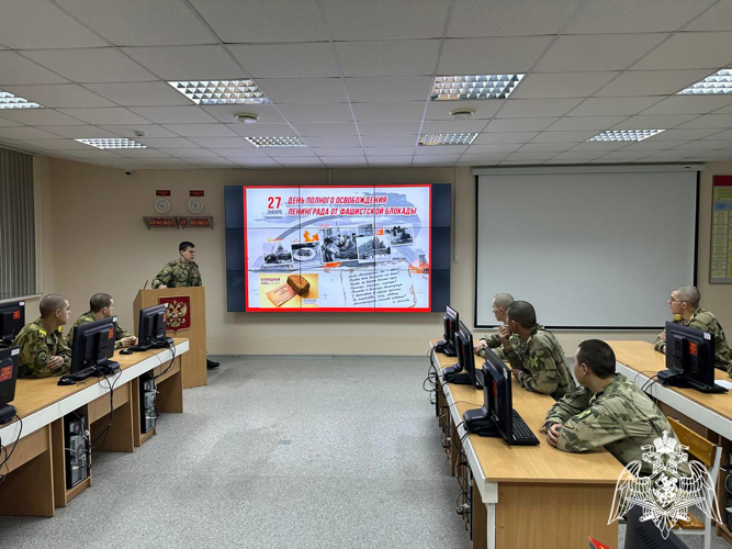 В военном институте проведен комплекс мероприятий, посвященный Дню воинской славы России: 27 января – День полного освобождения Ленинграда от фашистской блокады (1944 год)