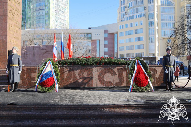 Военнослужащие Пермского военного института Росгвардии почтили память погибших защитников Отечества