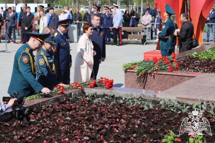 Начальник Пермского военного института Росгвардии  принял участие в церемонии возложения цветов и венков