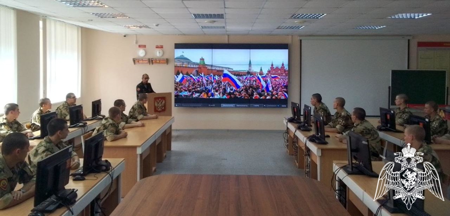 С курсантами военного института проведены мероприятия единого дня агитационно-пропагандистской работы