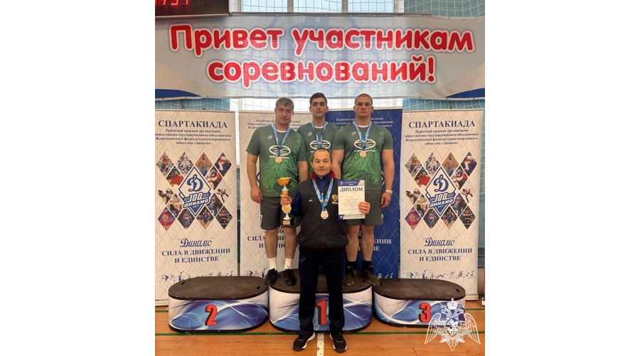 Военнослужащие Пермского военного института приняли участие в чемпионате ПКО ОГО ВФСО «Динамо» по настольному теннису