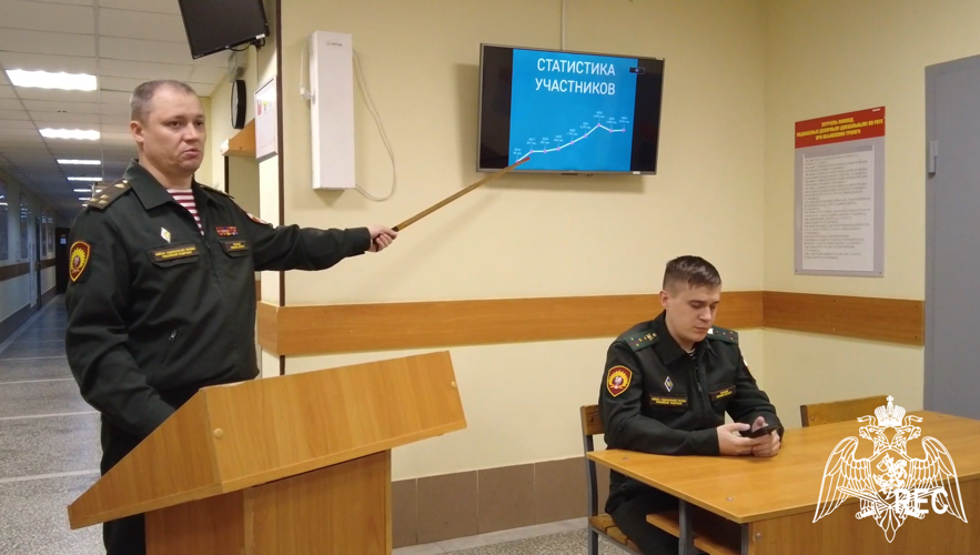 Военнослужащие военного института и члены их семей приняли участие в просветительской акции «Большой этнографический диктант»