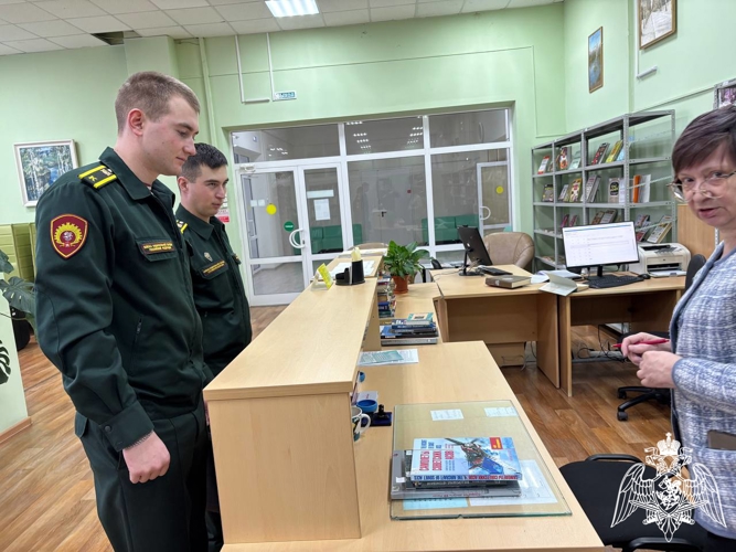Курсанты факультета (технического обеспечения) посетили библиотеку им. М. Горького