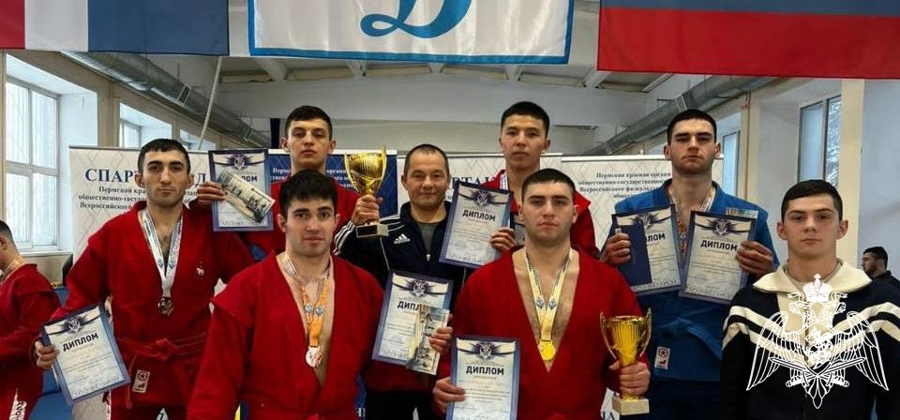 Военнослужащие Пермского военного института приняли участие в чемпионате ПКО ОГО ВФСО «Динамо» по боевому самбо