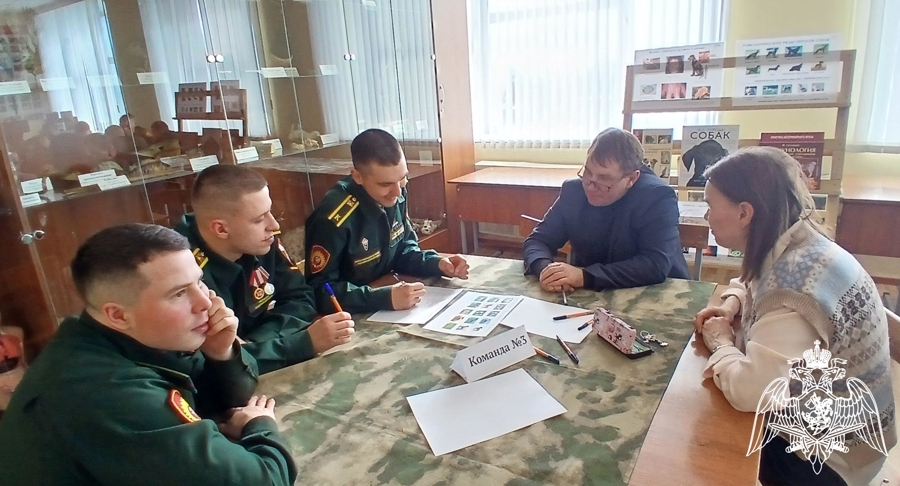 На факультете (кинологическом) проведен конкурс «Кинолог войск национальной гвардии Российской Федерации