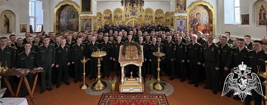 Личный состав Пермского военного института Росгвардии принял участие в Великопостном молитвенном стоянии за воинов Росгвардии, посвященном празднованию 10-летия создания Федеральной службы войск  национальной гвардии Российской Федерации