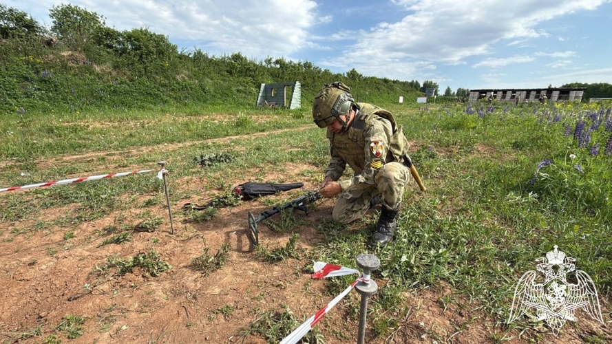 Конкурс на звание «Лучший по профессии «Сапер» Пермского военного института войск национальной гвардии Российской Федерации»